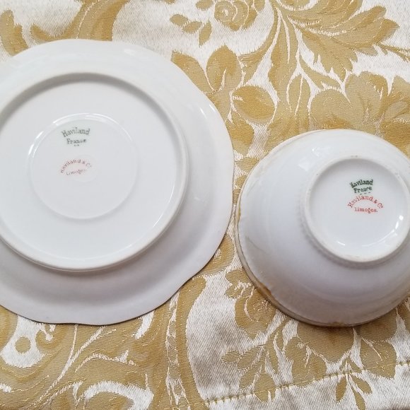 Haviland 4 Limoges Schleiger 213 Cups and Saucers - Picture 8 of 9